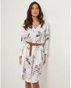 Robe 100% Lin Lou blanche