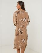 Robe 100% Lin Lou camel