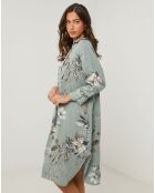 Robe 100% Lin Lou vert kaki