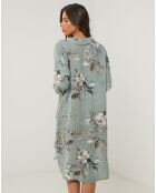 Robe 100% Lin Lou vert kaki