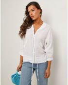 Veste 100% Lin Louise blanche