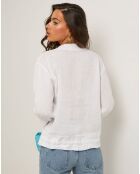 Veste 100% Lin Louise blanche