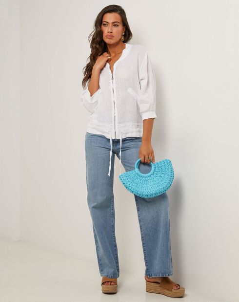 Chaqueta Louise blanca 100% lino