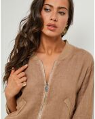 Veste 100% Lin Louise camel
