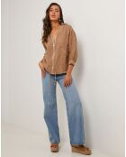 Veste 100% Lin Louise camel