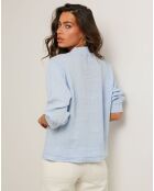 Veste 100% Lin Louise bleu ciel