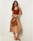 Jupe 100% Lin Anna camel