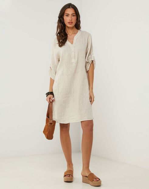 Robe 100% Lin Capucine beige