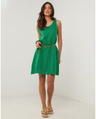 Robe 100% Lin Clémentine verte