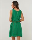 Robe 100% Lin Clémentine verte