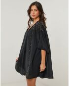 Robe 100% Lin Sarah noire