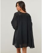 Robe 100% Lin Sarah noire