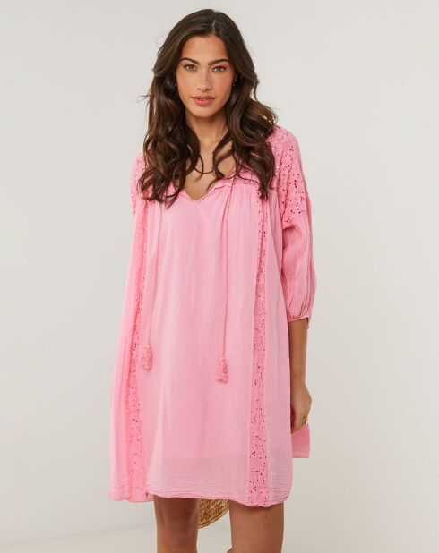 Robe 100% Lin Sarah rose
