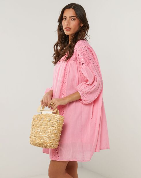 Robe 100% Lin Sarah rose