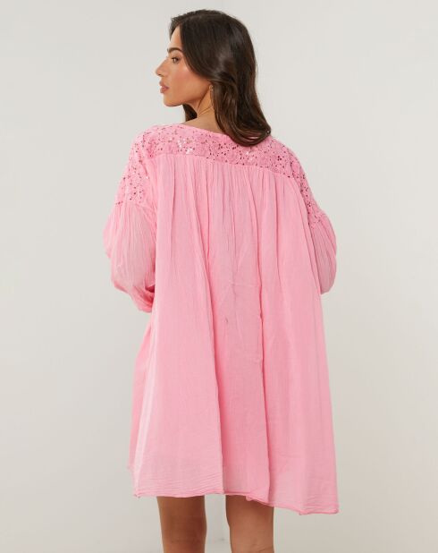 Robe 100% Lin Sarah rose