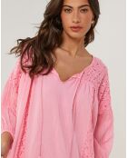 Robe 100% Lin Sarah rose
