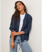 Veste 100% Lin Louise bleu marine