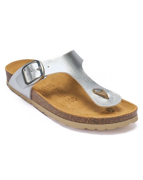 Zilveren sandalen Blanca