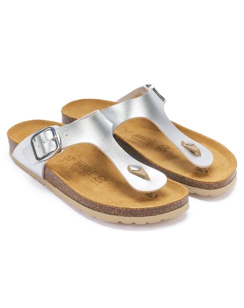 Zilveren sandalen Blanca