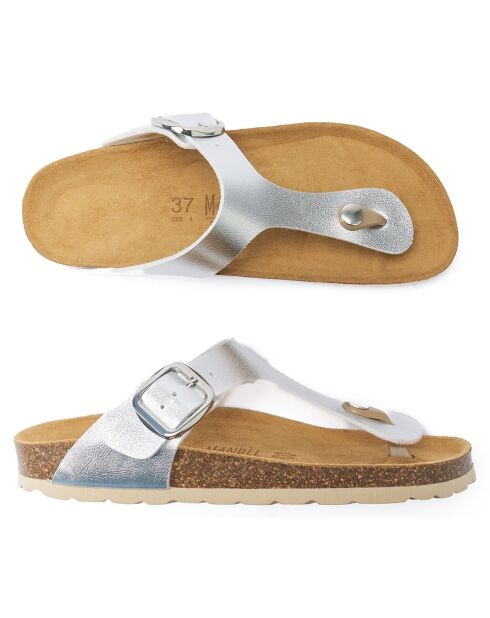 Zilveren sandalen Blanca