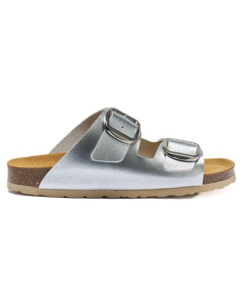 Mules Alberto argentées