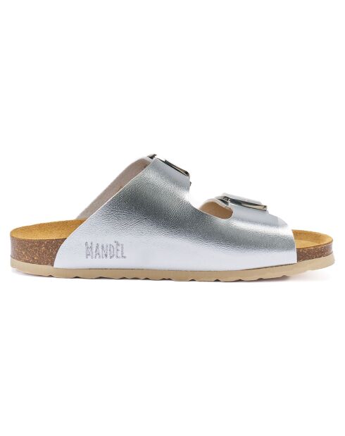 Mules Alberto argentées