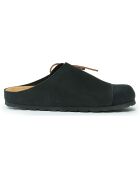 Sabots en Velours de Cuir Ester noirs