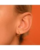 Boucles d'oreilles Créoles Simplicité or jaune - 11 mm