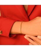 Bracelet Maille anglaise or jaune