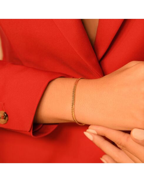 Bracelet Maille anglaise or jaune