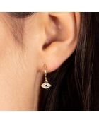 Annabelle Zirkonia-Ohrringe aus Gelbgold - 8 mm