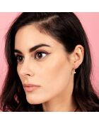 Annabelle Zirkonia-Ohrringe aus Gelbgold - 8 mm