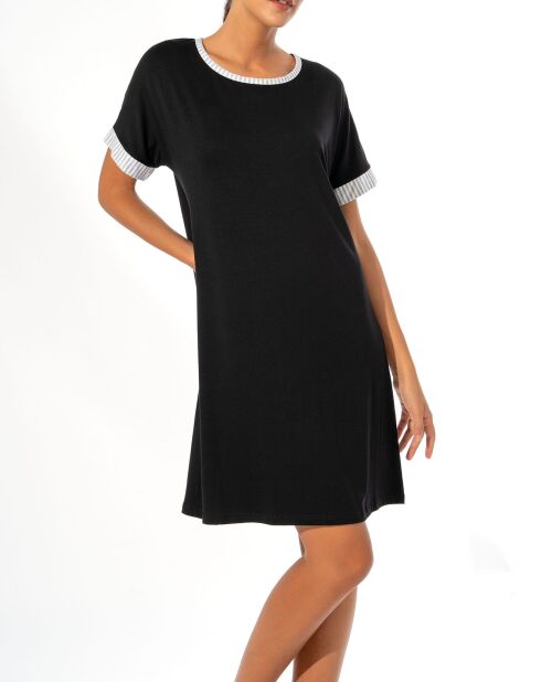 Robe manche courte noire