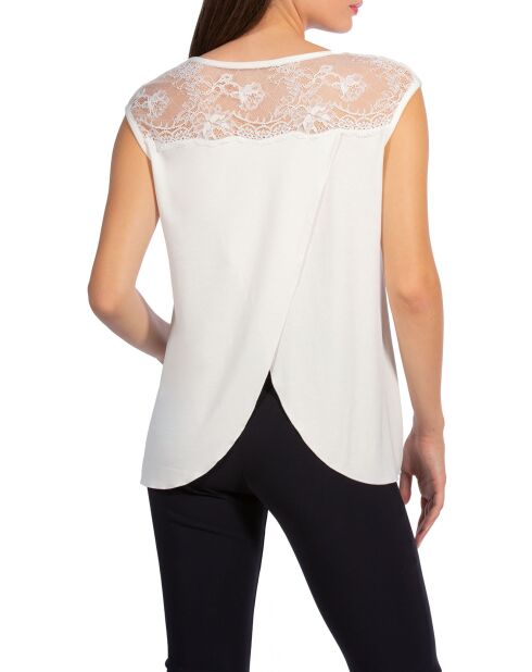 Débardeur larges bretelles beige