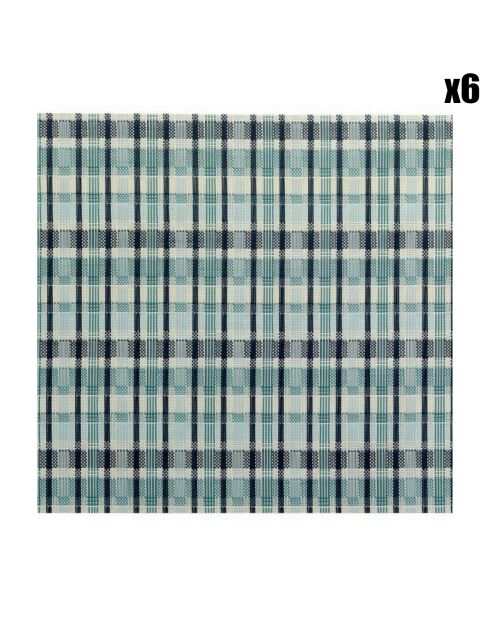 6 Sets de table Elios givre - 33x45 cm