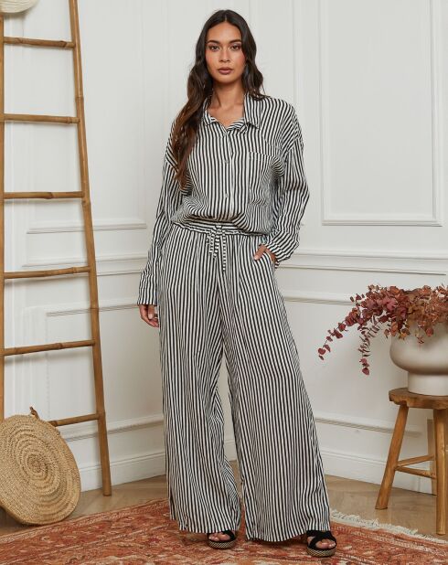 Chemise 100% Lin Godel noire