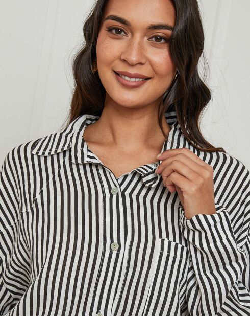 Chemise 100% Lin Godel noire