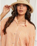 Chemise 100% Lin Godel orange