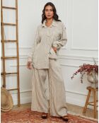 Chemise 100% Lin Godel taupe