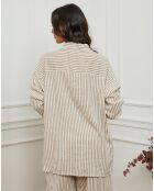 Chemise 100% Lin Godel taupe