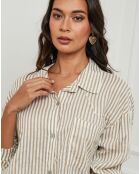 Chemise 100% Lin Godel taupe