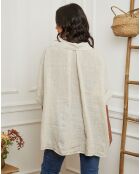 Chemise 100% Lin Itzak beige
