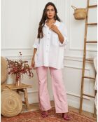 Chemise 100% Lin Itzak blanche