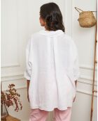 Chemise 100% Lin Itzak blanche