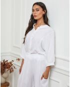 Chemise 100% Lin Mamyo blanche