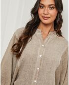 Chemise 100% Lin Mamyo taupe
