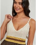 Combinaison Carly marron/beige