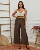 Combinaison Carly marron/beige