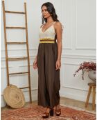 Combinaison Carly marron/beige