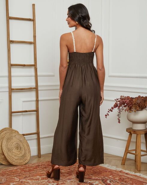 Combinaison Carly marron/beige